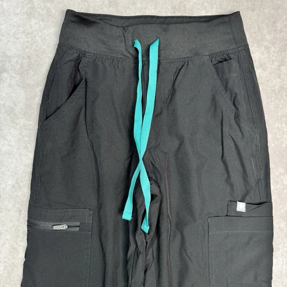 FIGS Scrub Pants Technical Collection Women's XXS/P Petite Black W23SW2007